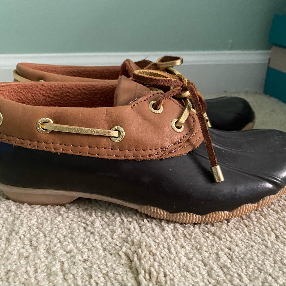 Sperry Brown and Black Duck Shoes